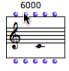 The default pitch of a note is 6000 midicents, that is, a
C4.