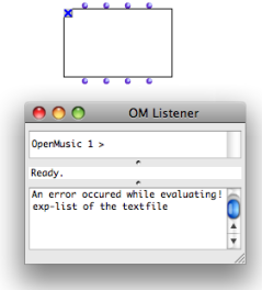 The attached file has been deleted. The Listener displays an error
message.