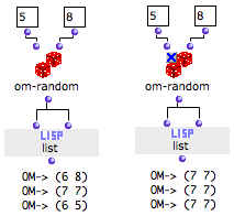 The values of a locked box in a program remain in the box and are returned
at the next evaluation.
