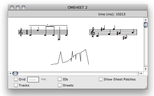 Hiding tracks in the OMSheet
editor.